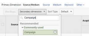 how to create campaign traffic report in GA step 3